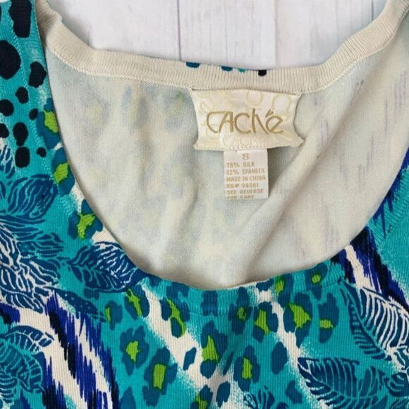 Cache Multi-Color Knot Top. Sz S - Picture 4 of 5